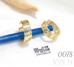 14k gold women's earrings are mainly made of alloy