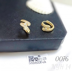 Wholesale brass earrings for women with zircon