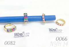 Colorful zircon small earrings