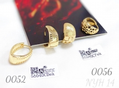 Luxury Gold Plated Bridal Wedding Earrings