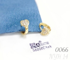 Zircon Heart Earrings Fine Jewelry