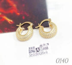 Chunky Fashion Chic Zirconia Micro-paved Earrings Jewelry