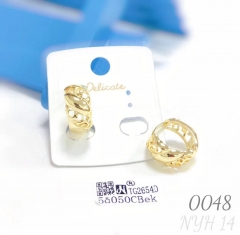 Vintage Geometric Hollow Hoop Earrings Gift for Women