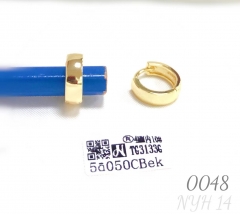 Classic Gold Plated Bold Hoop Earrings