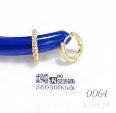 Gold Plated Zirconia Earrings Luxury Jewelry