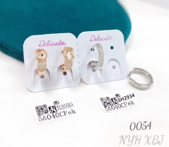Personalized Fashion Zircon Hollow Heart Earrings