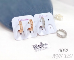 Fashionable women's zircon jewelry earrings