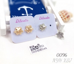 Jewelry 18K Vintage Style Stud Earrings Women's Exquisite Gold Ring