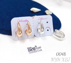 Women's classic hoop earrings with a simple design