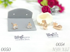 Cute zircon rabbit earrings