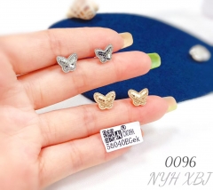Mini simple high quality butterfly earrings