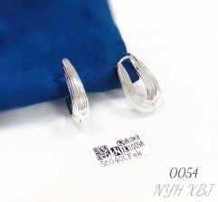 New exquisite jewelry simple geometric earrings silver plated