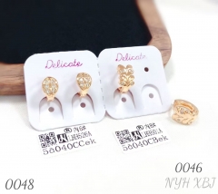 Wholesale Gold Plated Cubic Zirconia Earrings Jewelry