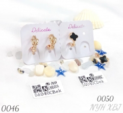 Wholesale Gold Plated Cubic Zirconia Earrings Jewelry