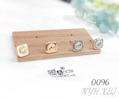 New crushed ice square earrings for women