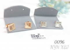 Personalized Hip Hop Women's Sparkling Square Stud Earrings