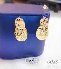 Hollow round pendant earrings fine jewelry