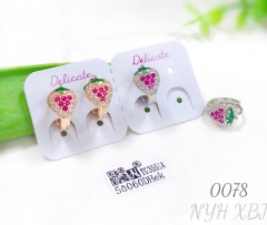 strawberry shaped earrings