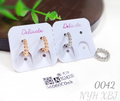 Gold-plated copper earrings