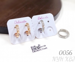 Small zircon earrings