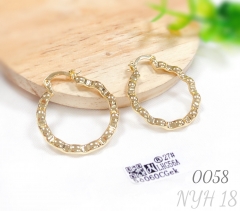 Versatile large hoop earrings