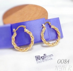 Gold U-Shaped Hoop Earrings for Women Earring Gift