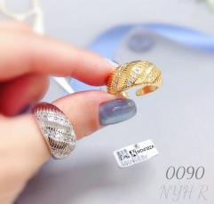 Fashionable high quality copper 18k gold plated women's ring