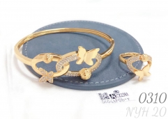 Butterfly Zircon Hollow Bracelet Women's Jewelry Rose Gold