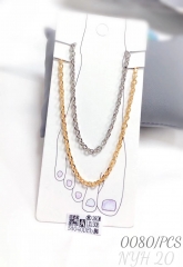 Wholesale 18k gold-plated filled chain feet