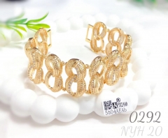 Fashionable alloy bracelet, African gold-plated hollowed-out bracelet for women