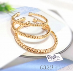 High-quality twisted sleeve bracelet, gold-plated jewelry bracelet