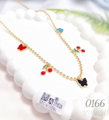A lovely fruit zircon necklace is a jewelry gift for women