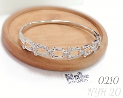 Luxury women's horseshoe buckle bracelet hollow bracelet