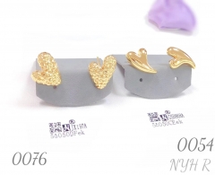 Hot Selling 18k Gold Plated Heart Earrings Wholesale