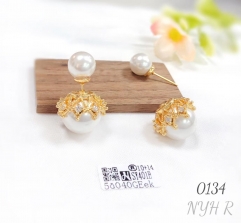 Exquisite pearl earrings, luxurious stud earrings for women