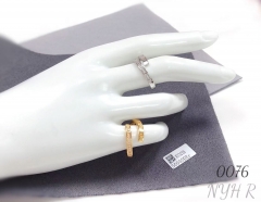 Adjustable zircon sparkling ring for men and women