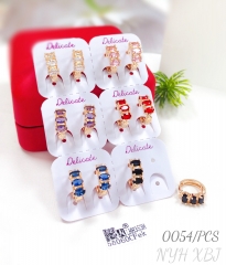 Colored Zircon Earrings