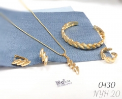 Luxury Earrings, Bracelet, Necklace Four-Piece Set
