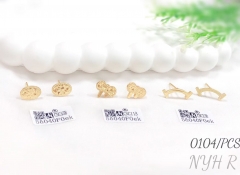 New brass wholesale jewelry and cute women's stud earrings have arrived