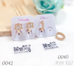 Exquisite Jewelry Cubic Zirconia Brass Earrings for Women