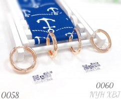 Direct sales of geometric round earrings for women.