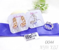 Spiral shaped gold plated earrings