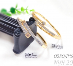 Gold silver mixed color versatile bracelet