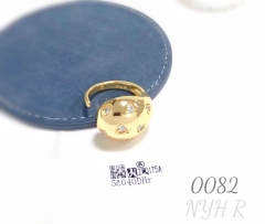 Luxurious and sparkling cubic zirconia gold-plated fashion jewelry