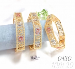 Women's High-Quality Color-Plated Alloy Fashion Dubai Bracelet