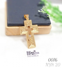 Gold-plated pendant, religious classic cross pendant