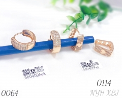 Wholesale Zircon Earrings with 18K Gold Plated