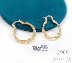 Double-layer smooth custom large earrings