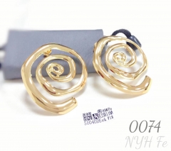18K Gold Plated Spiral Ocean Earrings - Gift for Girls