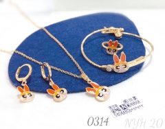 New design cartoon jewelry set (four pieces)